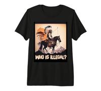 Qui est illégal? Art de Protestation des Droits autochtones T-Shirt Haut de Gamme