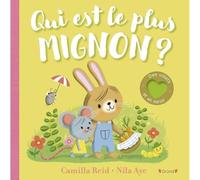 Qui est le plus mignon ? - Livre tout-carton avec des volets en feutrine - Dès 9 mois