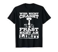 Qui ne Tombe Pas en Panne ne Fraise Pas l'opérateur de la Machine de découpe à la Limite T-Shirt Graphique avec Valeur, Homme, Noir, XL