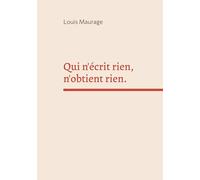 Qui n'écrit rien, n'obtient rien.