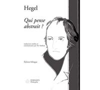 Ari Simhon – Qui pense abstrait ? – Suivi de Hegel sans secret – Essai – Broché