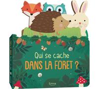 Qui se cache dans la forêt ? Ned Avec 4 tirettes en forme d'animaux - Amanda McDonough - Kimane - cartonné - Album éveil dès la naissance
