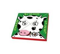 Qui se cache derriere la vache - Bénédicte Guettier - Ecole Des Loisirs - cartonné - Album éveil dès la naissance