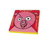 Qui se cache derriere le cochon - Bénédicte Guettier - Ecole Des Loisirs - cartonné - Album éveil dès la naissance