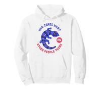 Qui se Soucie de ce Que pensent Les Autres (Graphique Gecko) Sweat à Capuche