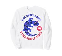 Qui se Soucie de ce Que pensent Les Autres (Graphique Gecko) Sweatshirt