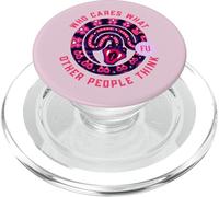 Qui se Soucie de ce Que pensent Les Autres (Snake Graphic) PopSockets PopGrip pour MagSafe