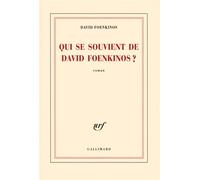 David Foenkinos – Qui se souvient de David Foenkinos ? – Roman – Broché