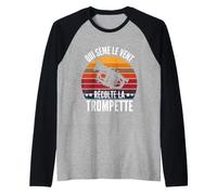 Qui Sème Le Vent Récolte la Trompette Classique Jazz Manche Raglan