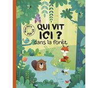 Qui vit ici ? dans la forêt - P. Hanackova - Grenouille - cartonné - Document jeunesse dès 3 ans