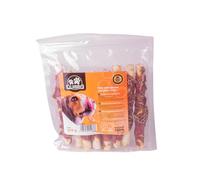 Quibropets Bâtonnets de Canard en Cuir Brut 17 cm - Friandises pour Chiens, récompenses Naturelles sans céréales, Snacks pour Animaux de Compagnie, friandises déshydratées, 320 g