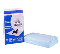 QUIBROPETS Lot de 10 alèses jetables pour Chiens 60 x 60 cm - Tapis hygiéniques pour Dressage d'animaux - Attractant des mictions