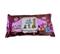 Quibropets Lot de 40 lingettes humides avec chlorhexidine pour l'hygiène des Pattes des Chiens et des Chats - Nettoyage en Profondeur et Efficace en Une Seule étape - Nettoyant pour Pattes pour