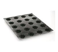 Quichettes - tartelettes flexipan professionnelles 400 x 300 mm, à 20 empreintes Ø 46 x H 15 mm G