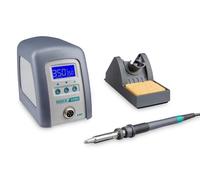 QUICK 3205 Station de soudage ESD haute fréquence réglable numériquement 150 W avec fer à souder avec panne à souder de 5 mm et accessoires / 100 ° à 550 °C/calibrage / 3 mémoires fixes/veille