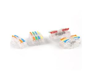 Quick Butt Electrical Wire Connector 222/223 Docking Wiring Conductor Push in Transparent home Terminal Block NWPNLXEA(22-2TM)