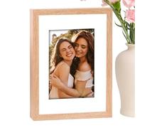Quick Change Photo Frame-7 Pouce Front Opening Picture Storage, Wooden Kids Art Gallery, Magnetic Hinge Memory Box, Tabletop & Wall Mount Display, Modern Farmhouse Decor | For Home Office