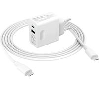 Quick Charger Gan 2.0 Tech Usb C Pd 3.0 Mains Charger For Iphone 15 Pro Max Plus 14/13, Mac Book Pro/Air, Ipad Pro, Galaxy S23 Ultra Plus S22/Pixel 7 6, Huawei, Xiaomi, Lenovo, Hp, Asus