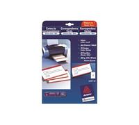 Quick&Clean - Blanc - 99 x 210 mm - 220 g/m² - 75 carte(s) (25 feuille(s) x 3 cartes de visite
