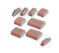 Quick Compact Wire Cable Connector connection With Measuring Hole Cable Terminal Block For Junction box 32A NWPNLXEA(5PCS NC-22-4)