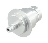 Quick Connect Adaptateur de dioxyde de carbone de rechange pour SodaStream Compatible avec les cylindres externes et plusieurs systèmes de carbonation (argenté)