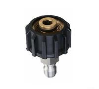 Quick Connect Adaptateur de tuyau de nettoyeur haute pression, raccord P mâle 0,6 cm ou 3/8" vers raccord femelle M22 14 mm ou 15 mm connecteur en laiton (3/8 QD mâle vers M22 14 mm femelle)