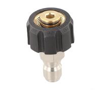 Quick Connect Adaptateur de tuyau de nettoyeur haute pression, raccord P mâle 0,6 cm ou 3/8" vers raccord femelle M22 14 mm ou 15 mm connecteur en laiton (3/8 QD mâle vers M22 15 mm femelle)