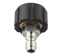 Quick Connect Adaptateur de tuyau de nettoyeur haute pression, raccord P mâle 0,6 cm ou 3/8" vers raccord femelle M22 14 mm ou 15 mm connecteur en laiton (1/4 QD mâle vers M22 14 mm femelle)