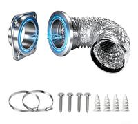 Quick Connect Kit d'aération magnétique pour sèche-linge 10,2 cm Raccord en acier inoxydable pour sèche-linge Adaptateur de conduit de connexion hermétique