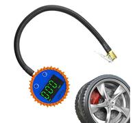 Quick Connect Tire Jauge - 0-255 Psi Digital Air Pressure Hose, Car Attachments Gauge for Trailer Rv Truck Automotive Sedan Pickup | Commercial Truck Stop, Overlanding Vehicle Kit, Road Side Service