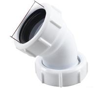 Quick Connect Tuyau d'évacuation de douche coudé 45 degrés 40 mm