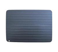 Quick Defrosting Tray Non Stick Coating Rugged Highly Efficient Defrosting Plate Large Aluminium Meat Thaw Plate for Meat and Frozen Foods (M;29.5 * 20.8 * 0.3cm)
