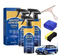 Quick Effect Coating Agent, 120ml Agent De Revêtement Effet Rapide, Sopami Car Coating Spray High Protection, Agent Enduit Effet Rapide, Nano Quick Ceramic Coating (3 Bouteille)