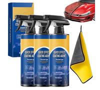 Quick Effect Coating Agent, Advanced Car Quick-Acting Coating Agent Spray, Spray De RevêTement 3 En 1, Anti Rayure Pour Voiture Pour Voiture Brillance & Protection Longue DuréE (3pcs)