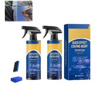 Quick Effect Coating Agent, Car Coating Spray for Shine & Protection, Waterless Wash Polish, Paint Protection and Glass Cleaner (2PCS)