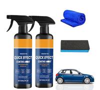 Quick Effect Coating Agent for Car, 2026 Upgrade Nano Car Coating Spray for High Shine & Long-Lasting Protection - Advanced Hydrophobic Spray for Scratch Repair & Oil Film Removal - 120ml (2pcs)
