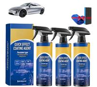 Quick Effect Coating Agent for Car, 3-in-1 Efficient Coating Renewal Spray, Multifunctional Nano Auto Coatings Agent Sprays for Shine and Protection (3Set)
