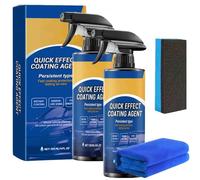 Quick Effect Coating Agent for Car,3-in-1 High Protection Car Coating Spray,Nano Auto Coating Agent Sprays Combines Repair,Brighten and Protect (2Pcs)