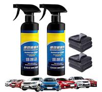 Quick Effect Coating Agent for Car, Ceramic Coating Spray Wax for Cars, Quick Shine & Scratch Light Repair, Polish Spray Waterless Wash Wax (2PCS)