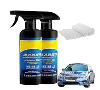 Quick Effect Coating Agent for Car German Car Coating Spray for Shine & Protection, Waterless Scratch Wax Polish Spray Extremely Hydrophobic, Oil Film Emulsion Glass Cleaner (2pcs)