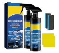 Quick Effect Coating Agent for Car, Spray de revêtement de voiture, agent de revêtement à action rapide, spray de polissage pour voiture Waterless Wash, multi-usages, nettoyant pour vitres (2 pièces)
