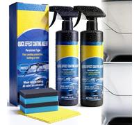 Quick Effect Coating Agent for Car, Spray de revêtement voiture 3 en 1, Protection Céramique Avancée pour une Brillance Miroir en 5 Minutes - Formule Hydrophobe et Anti-Rayures (GET 2 Pack)