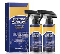 Quick Effect Coating Agent for Car, The Highly Efficient Ceramic Coating Spray That Combines Repair, Nano Spray Auto, Quick Effect Coating Agent, Protection and Brightening, Repairs Scratches (2PC)