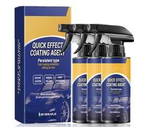 Quick Effect Coating Agent for Car, The Highly Efficient Ceramic Coating Spray That Combines Repair, Nano Spray Auto, Quick Effect Coating Agent, Protection and Brightening, Repairs Scratches (3PC)