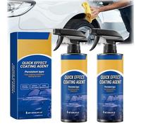 Quick Effect Coating Agent for Cars, 2025 Advanced Car Quick-Acting Coating Agent Spray,Efficient Ceramic Coating Spray-Scratch Repair,Protection & Shine,Repairs Scratches And Wear Quickly (120ML, 2)