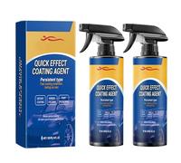 Quick Effect Coating Agent Lot de 2 sprays de revêtement 3 en 1 pour voiture haute protection Nano Coating Spray pour voiture, élimine les rayures, répare rapidement les rayures et les signes d'usure