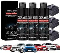 Quick Effect Coating Agent,Nano Quick Coat Restore,Agent de revêtement avancé pour voiture,ceramique voiture, Nano Céramique Sp-ray, Spray de renouvellement de revêtement multifonction (3Set)