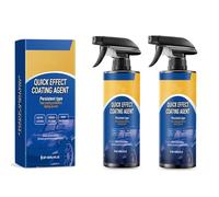 Quick Effect Coating Agent Spray, Multi-Functional Coating Renewal Agent Spray, Car Scratch Remover Wax Polish Multi-Purpose Oil Film Emulsion Glass Cleaner (2 sets)