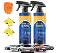 Quick Effect Coating Agente, Spray De RevêTement Avancé à Action Rapide Pour Voiture 120 Ml, Spray De RevêTement Nano 3 En 1 Pour Voiture, Spray De RevêTement Pour Voiture (2pc)