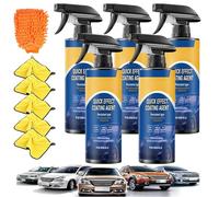 Quick Effect Coating Agente, Spray De RevêTement Avancé à Action Rapide Pour Voiture 120 Ml, Spray De RevêTement Nano 3 En 1 Pour Voiture, Spray De RevêTement Pour Voiture (5pc)